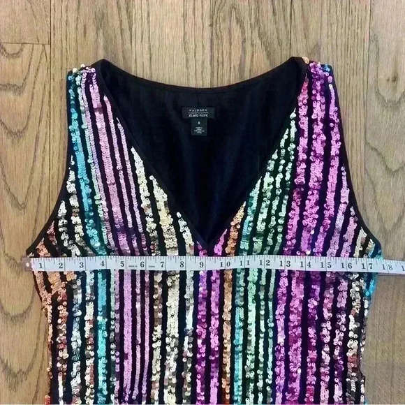 Halogen X Atlantic Pacific Women’s Multi Color Sequin Dress Size Medium - Picture 7 of 13
